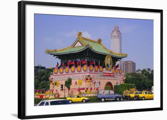 City Gate on Chungshan Road, Taipei, Taiwan-Charles Bowman-Framed Premium Photographic Print