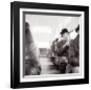 City Gent on the Top Deck of a Bus-Henry Grant-Framed Art Print