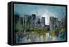 City Glow-Doris Charest-Framed Stretched Canvas