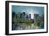 City Glow-Doris Charest-Framed Art Print