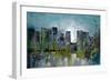 City Glow-Doris Charest-Framed Art Print