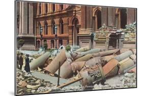 City Hall after the Earthquake, San Francisco, California-null-Mounted Art Print