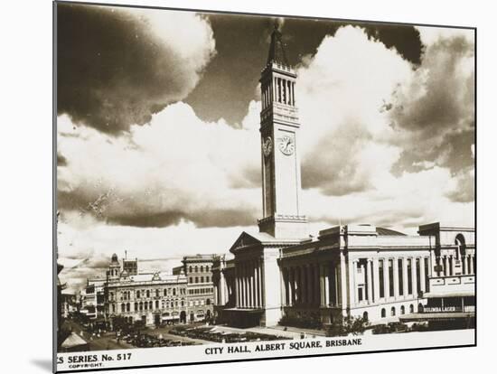 City Hall, Albert Square, Brisbane, Australia-null-Mounted Photographic Print