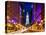 City Hall and Avenue of the Arts by Night, Philadelphia, Pennsylvania, United States-Philippe Hugonnard-Stretched Canvas