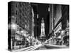 City Hall and Avenue of the Arts by Night, Philadelphia, Pennsylvania, US, White Frame-Philippe Hugonnard-Stretched Canvas