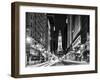 City Hall and Avenue of the Arts by Night, Philadelphia, Pennsylvania, US, White Frame-Philippe Hugonnard-Framed Art Print