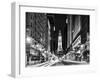 City Hall and Avenue of the Arts by Night, Philadelphia, Pennsylvania, US, White Frame-Philippe Hugonnard-Framed Art Print