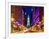 City Hall and Avenue of the Arts by Night, Philadelphia, Pennsylvania, US, White Frame-Philippe Hugonnard-Framed Art Print