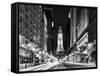 City Hall and Avenue of the Arts by Night, Philadelphia, Pennsylvania, US-Philippe Hugonnard-Framed Stretched Canvas