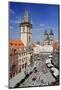 City Hall and Church of Our Lady Before Tyn on Old Town Square in Prague, Czech Republic-null-Mounted Art Print