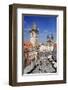 City Hall and Church of Our Lady Before Tyn on Old Town Square in Prague, Czech Republic-null-Framed Art Print