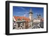 City Hall and Church of Our Lady Before Tyn on Old Town Square in Prague, Czech Republic-null-Framed Art Print