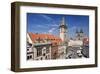 City Hall and Church of Our Lady Before Tyn on Old Town Square in Prague, Czech Republic-null-Framed Art Print