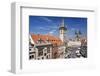 City Hall and Church of Our Lady Before Tyn on Old Town Square in Prague, Czech Republic-null-Framed Art Print