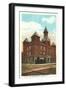 City Hall and Fire Station, Corning, New York-null-Framed Art Print