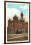 City Hall and Fire Station, Corning, New York-null-Framed Art Print