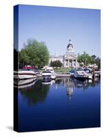 City Hall and Marina, Kingston Ontario, Canada-Mark Gibson-Stretched Canvas