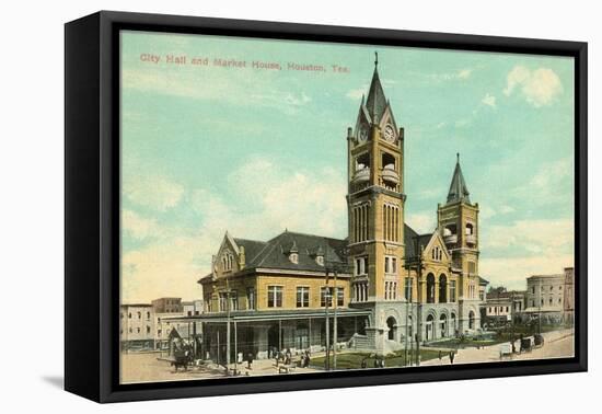 City Hall and Market House, Houston, Texas-null-Framed Stretched Canvas