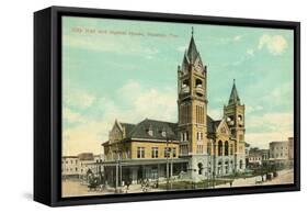 City Hall and Market House, Houston, Texas-null-Framed Stretched Canvas