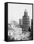 City Hall and World Building, New York-null-Framed Stretched Canvas