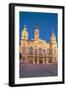 City Hall at Dusk, Gyor, Western Transdanubia, Hungary, Europe-Ian Trower-Framed Photographic Print