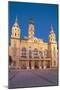 City Hall at Dusk, Gyor, Western Transdanubia, Hungary, Europe-Ian Trower-Mounted Photographic Print
