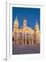 City Hall at Dusk, Gyor, Western Transdanubia, Hungary, Europe-Ian Trower-Framed Photographic Print