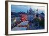 City Hall at Dusk, Market Square, Old Town, Rzeszow, Poland, Europe-Frank Fell-Framed Photographic Print