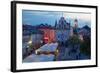 City Hall at Dusk, Market Square, Old Town, Rzeszow, Poland, Europe-Frank Fell-Framed Photographic Print