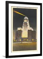 City Hall at Night, Buffalo-null-Framed Art Print