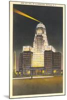 City Hall at Night, Buffalo-null-Mounted Art Print