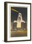 City Hall at Night, Buffalo-null-Framed Premium Giclee Print