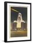 City Hall at Night, Buffalo-null-Framed Premium Giclee Print