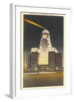 City Hall at Night, Buffalo-null-Framed Art Print