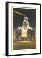 City Hall at Night, Buffalo-null-Framed Art Print