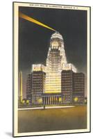 City Hall at Night, Buffalo-null-Mounted Art Print