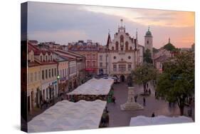 City Hall at Sunset, Market Square, Old Town, Rzeszow, Poland, Europe-Frank Fell-Stretched Canvas