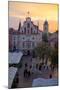 City Hall at Sunset, Market Square, Old Town, Rzeszow, Poland, Europe-Frank Fell-Mounted Photographic Print