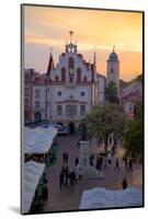 City Hall at Sunset, Market Square, Old Town, Rzeszow, Poland, Europe-Frank Fell-Mounted Photographic Print