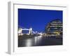 City Hall Building, Home of the Greater London Authority, Tower Bridge over the River Thames, Borou-Kimberley Coole-Framed Premium Photographic Print