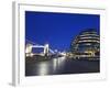 City Hall Building, Home of the Greater London Authority, Tower Bridge over the River Thames, Borou-Kimberley Coole-Framed Photographic Print