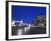 City Hall Building, Home of the Greater London Authority, Tower Bridge over the River Thames, Borou-Kimberley Coole-Framed Photographic Print