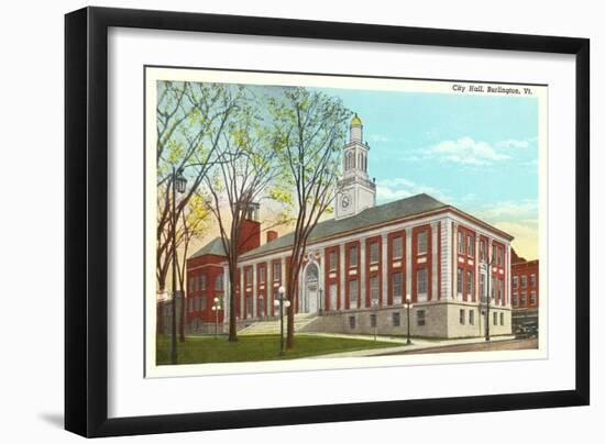 City Hall, Burlington, Vermont-null-Framed Art Print