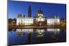 City Hall, Cardiff Civic Centre, Wales, United Kingdom, Europe-Billy Stock-Mounted Photographic Print