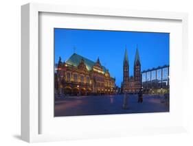 City Hall, Cathedral, Rathausplatz, Bremen, Germany, Europe-Chris Seba-Framed Photographic Print