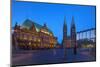 City Hall, Cathedral, Rathausplatz, Bremen, Germany, Europe-Chris Seba-Mounted Photographic Print