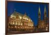 City Hall, Cathedral, Rathausplatz, Bremen, Germany, Europe-Chris Seba-Framed Photographic Print