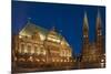 City Hall, Cathedral, Rathausplatz, Bremen, Germany, Europe-Chris Seba-Mounted Photographic Print