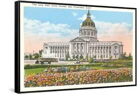 City Hall, Civic Center, San Francisco, California-null-Framed Stretched Canvas