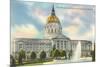 City, Hall, Civic Center, San Francisco, California-null-Mounted Art Print